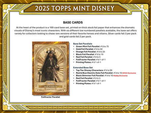 Topps Disney Mint 2025 - Hobby Box