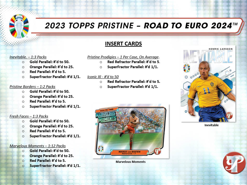 Topps Pristine Road to EURO 2025 Hobby Box Spilforsyningen