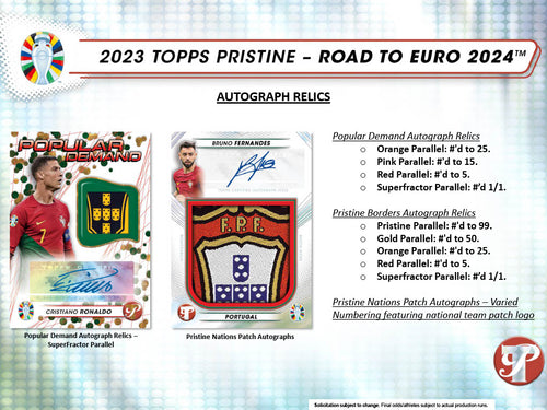 Topps Pristine Road to EURO 2024  - Hobby Box