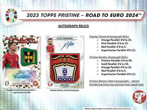 Topps Pristine Road to EURO 2024  - Hobby Box