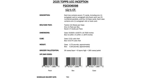 Topps Inception UEFA Club Competitions 2024/25 - Hobby Box
