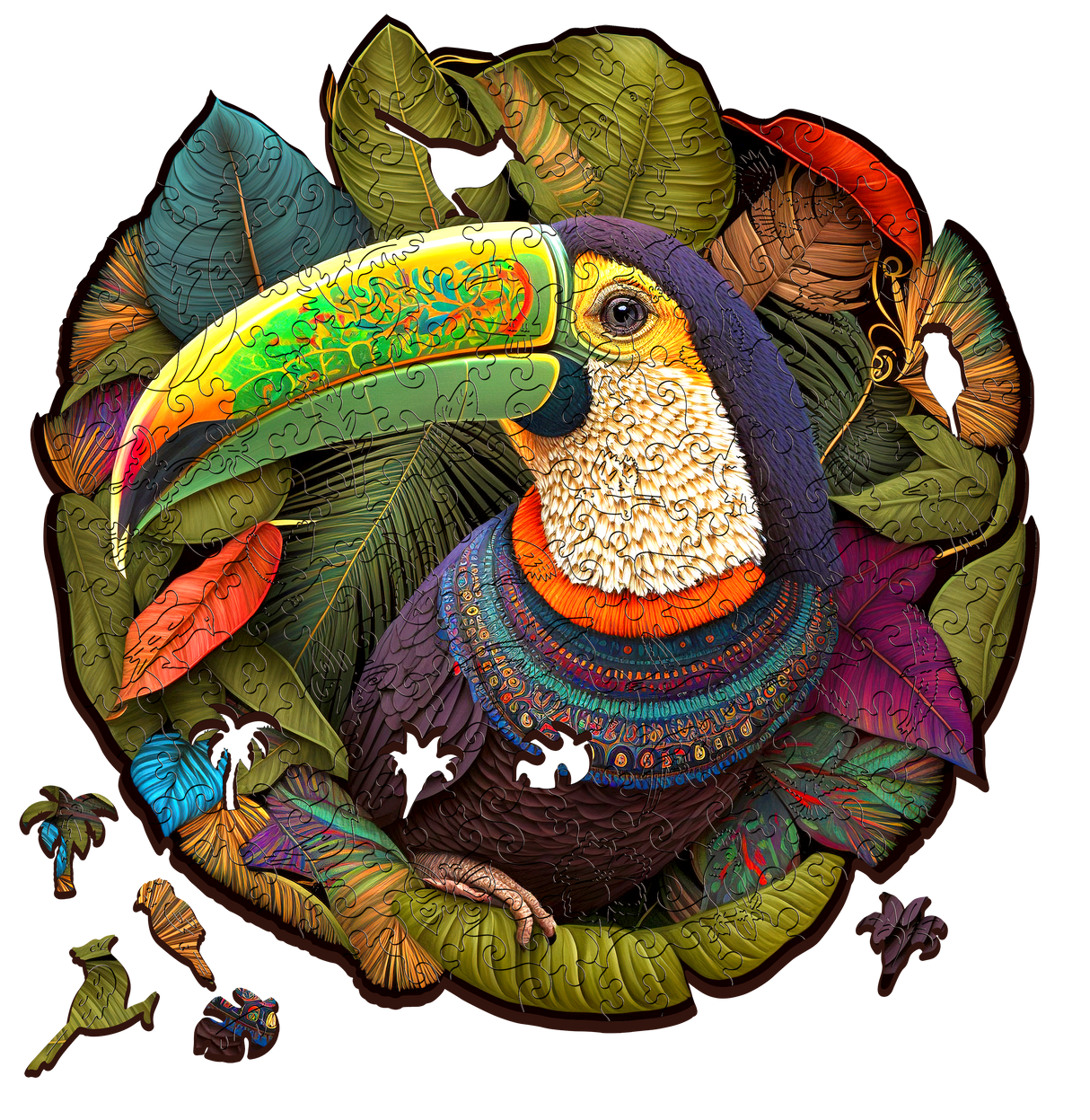 Escape Welt: Wooden Puzzle Toucan 200 (Puslespil)