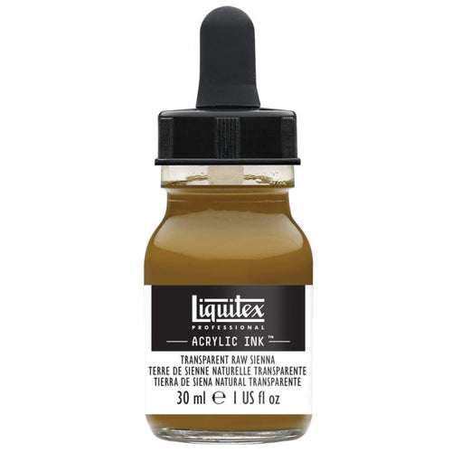 Liquitex Acrylic Ink - Transparent Raw Sienna 30ml