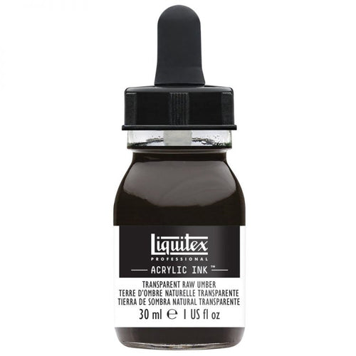 Liquitex Acrylic Ink - Transparent Raw Umber 30ml