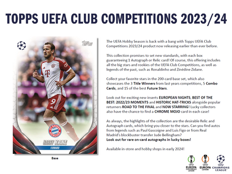 Topps UEFA Club Competitions 2023/24 - Hobby Box