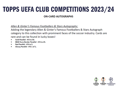 Topps UEFA Club Competitions 2023/24 - Hobby Box