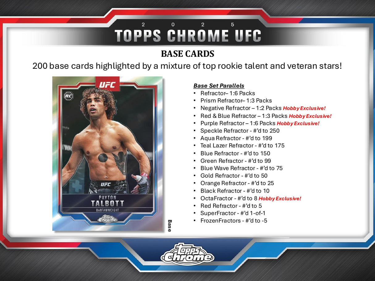 Topps Chrome UFC 2025 - Hobby Box