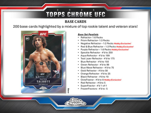 Topps Chrome UFC 2025 - Hobby Box