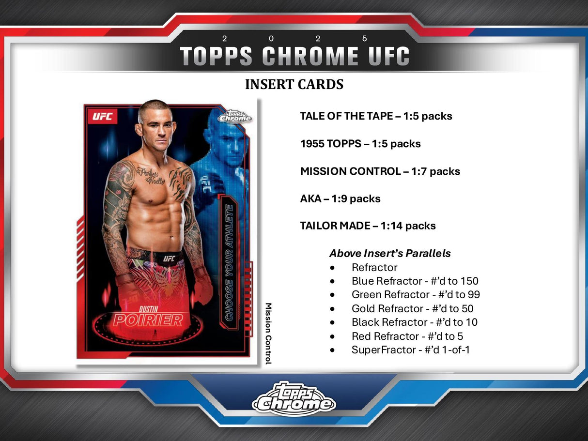Topps Chrome UFC 2025 - Hobby Box