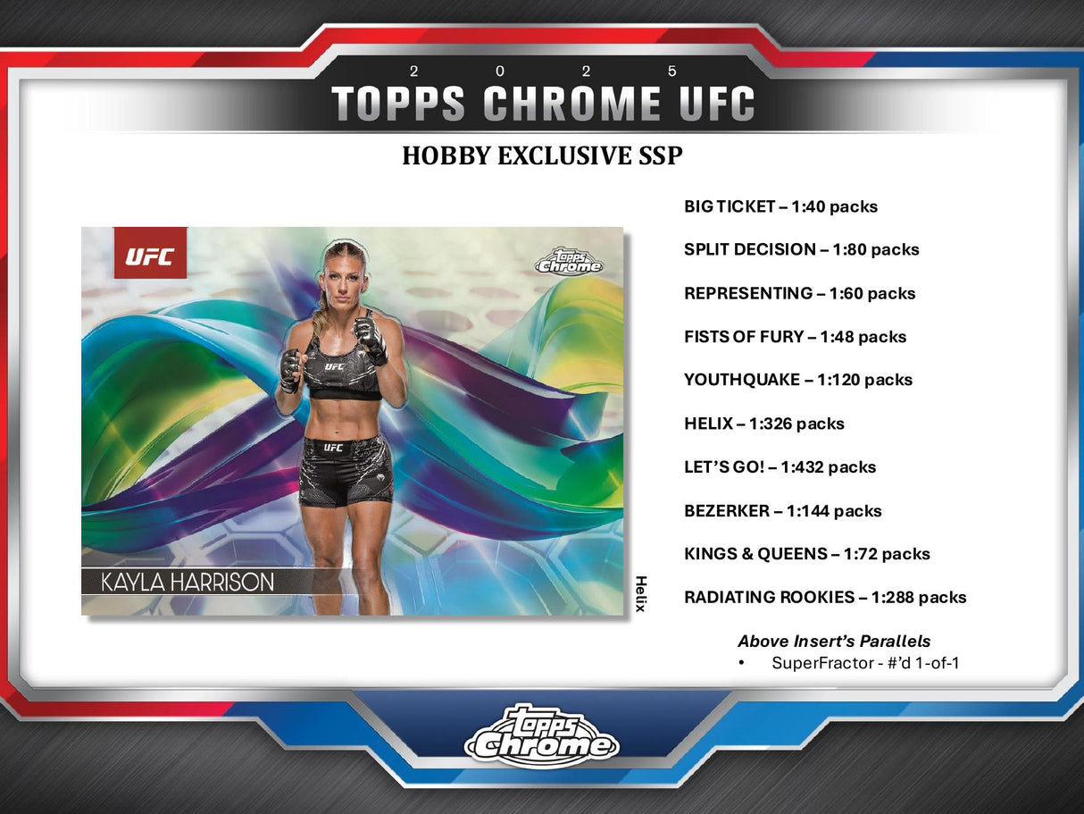 Topps Chrome UFC 2025 - Hobby Box