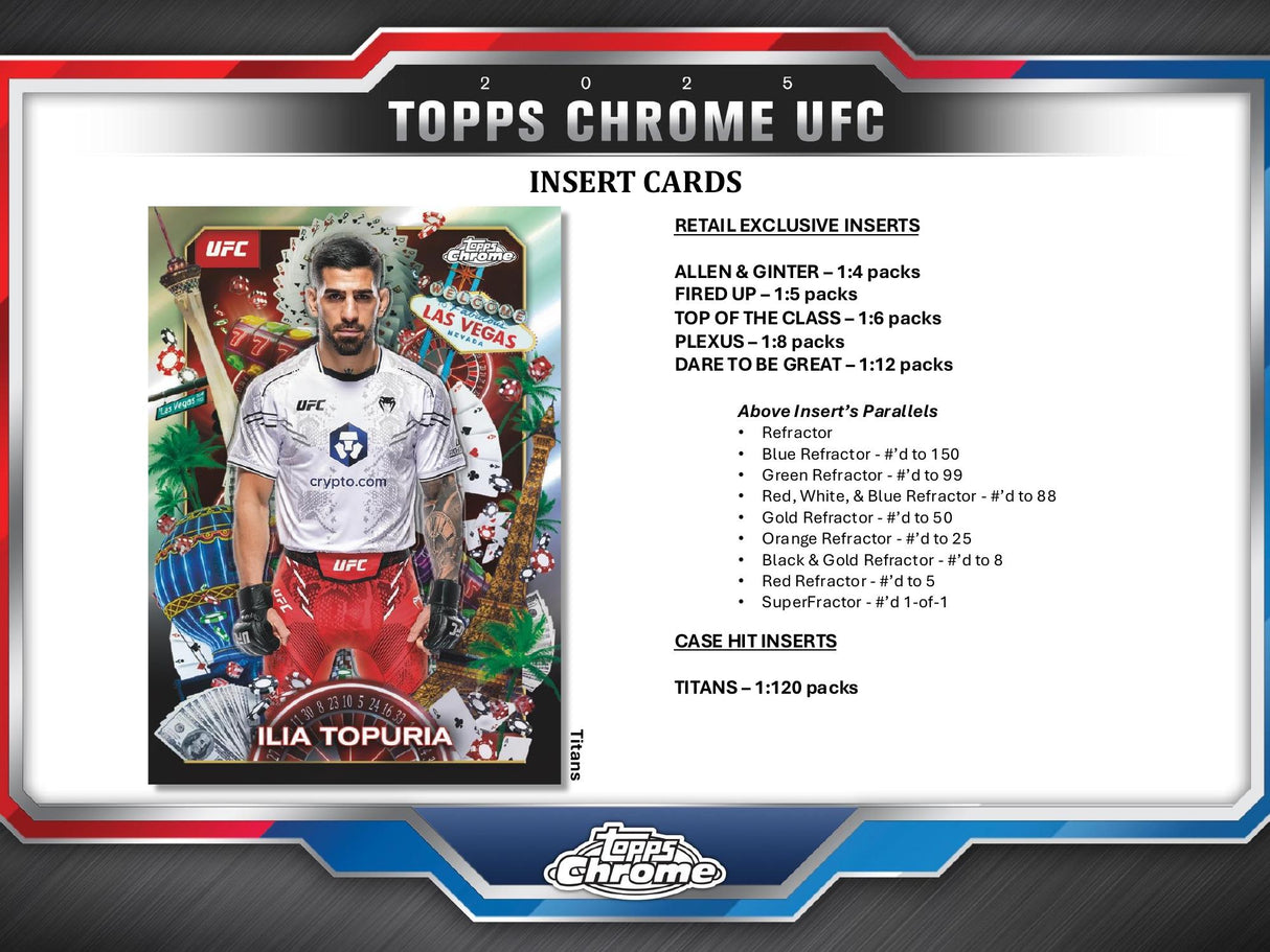 Topps Chrome UFC 2025 - Mega Box