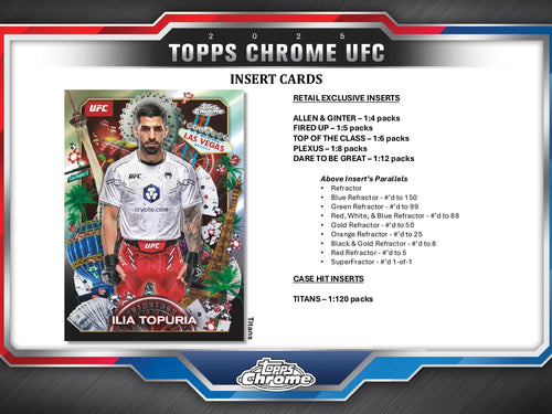 Topps Chrome UFC 2025 - Mega Box