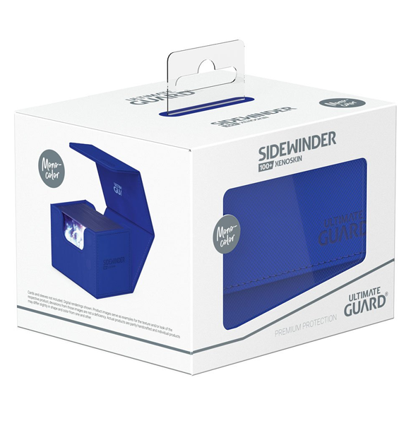 Ultimate Guard Sidewinder Deck Case 100+ Standard XenoSkin - Monocolor Blue