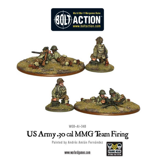 Bolt Action - US Army 30 Cal MMG Team Firing