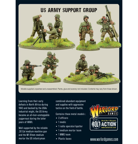 Bolt Action:  US Army - Support Group (Eng)