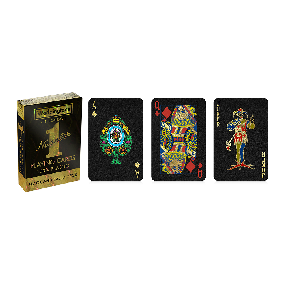 Number1 Black and Gold - spillekort