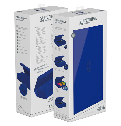 Ultimate Guard: Superhive™ 550+ Standard Size XenoSkin™ - Monocolor Blue