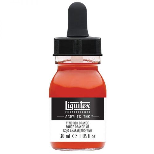 Liquitex Acrylic Ink - Vivid Red Orange 30ml