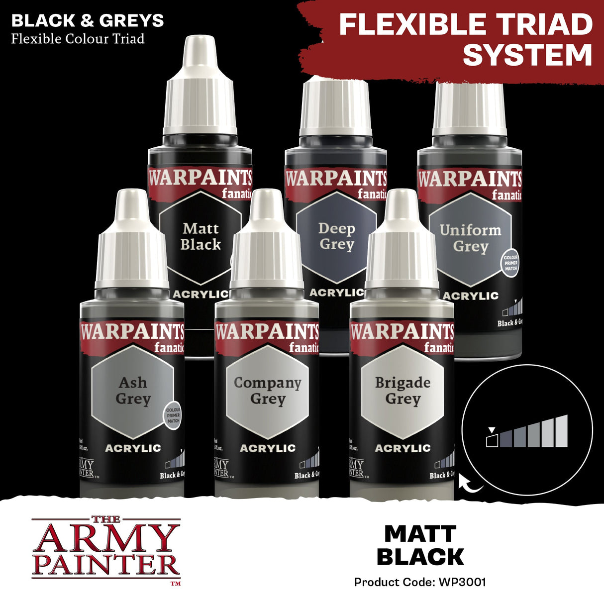 The Army Painter - Warpaints Fanatic: Matt Black