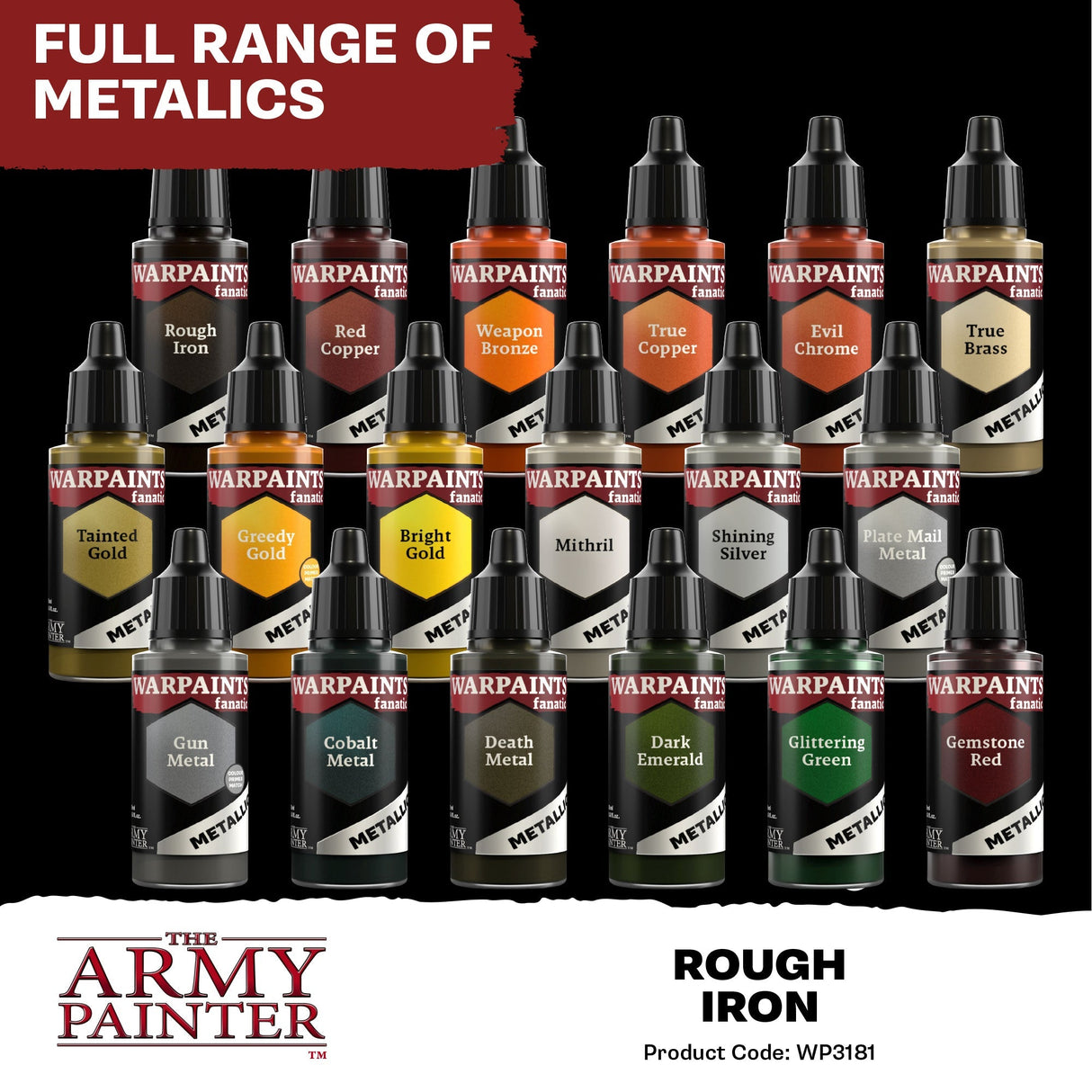 The Army Painter - Warpaints Fanatic Metallic: Rough Iron