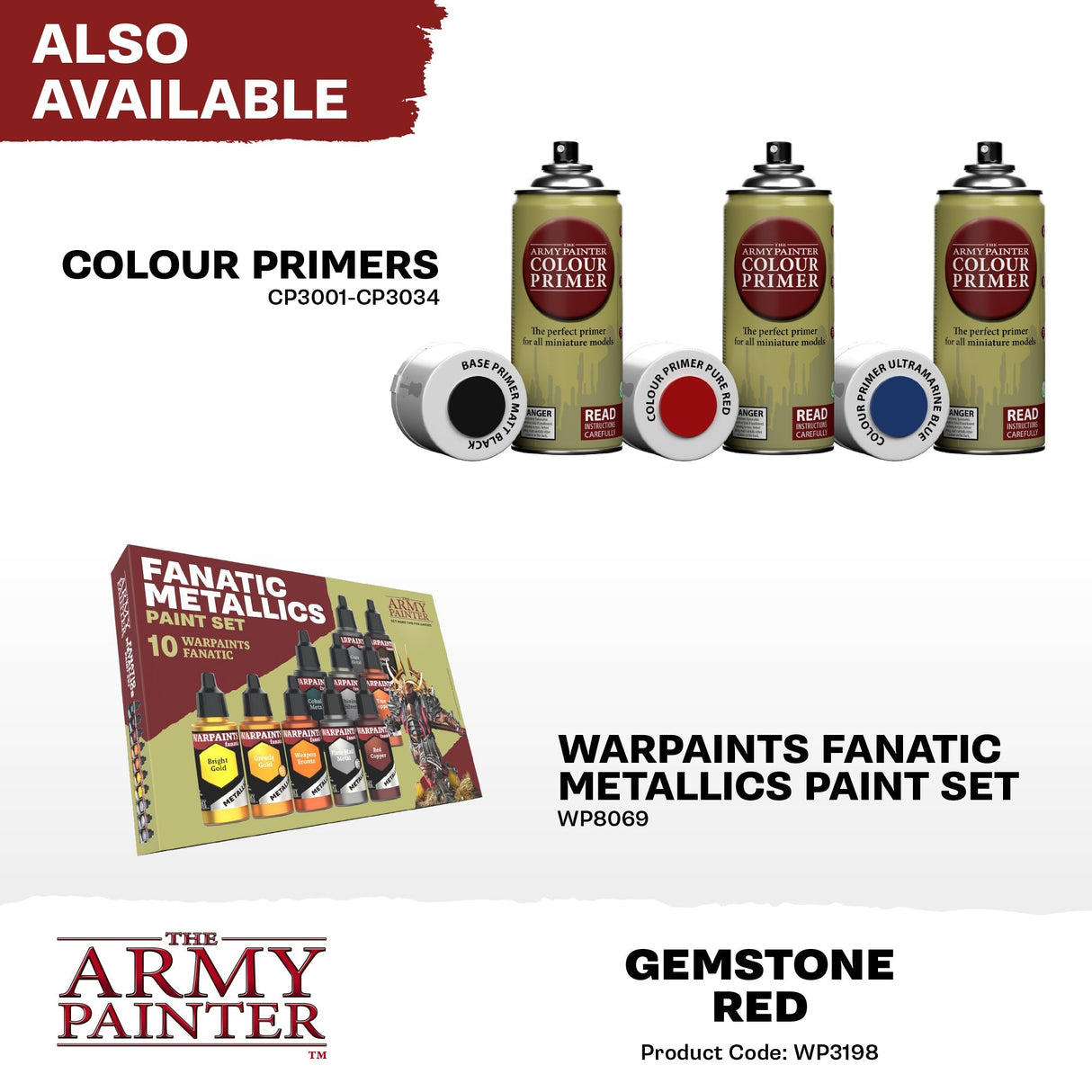 The Army Painter - Warpaints Fanatic Metallic: Gemstone Red
