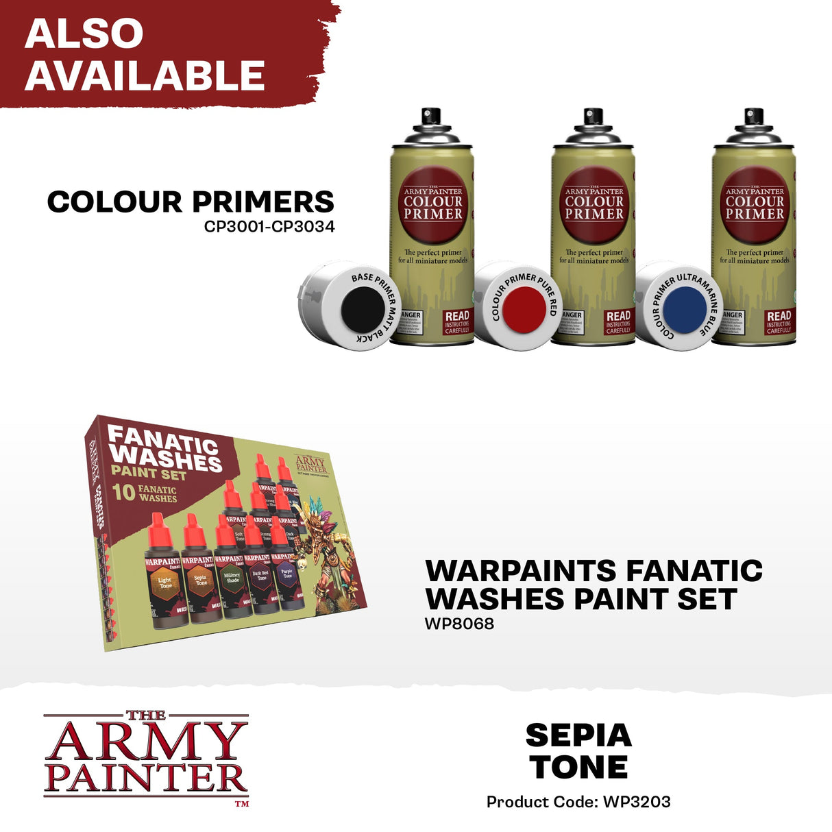 The Army Painter - Warpaints Fanatic Wash: Sepia Tone