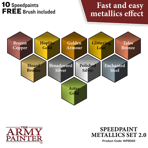 Army Painter: Speedpaint 2.0 - Metalics Set