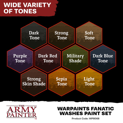 Army Painter: Warpaints Fanatic Washes Paint Set