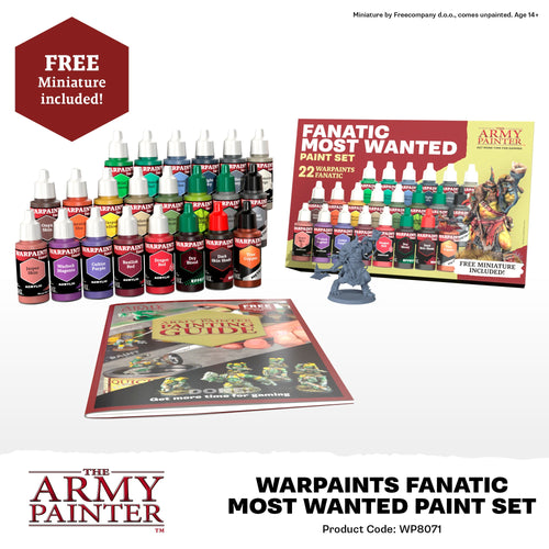 Army Painter: Warpaints Fanatic Most Wanted Paint Set