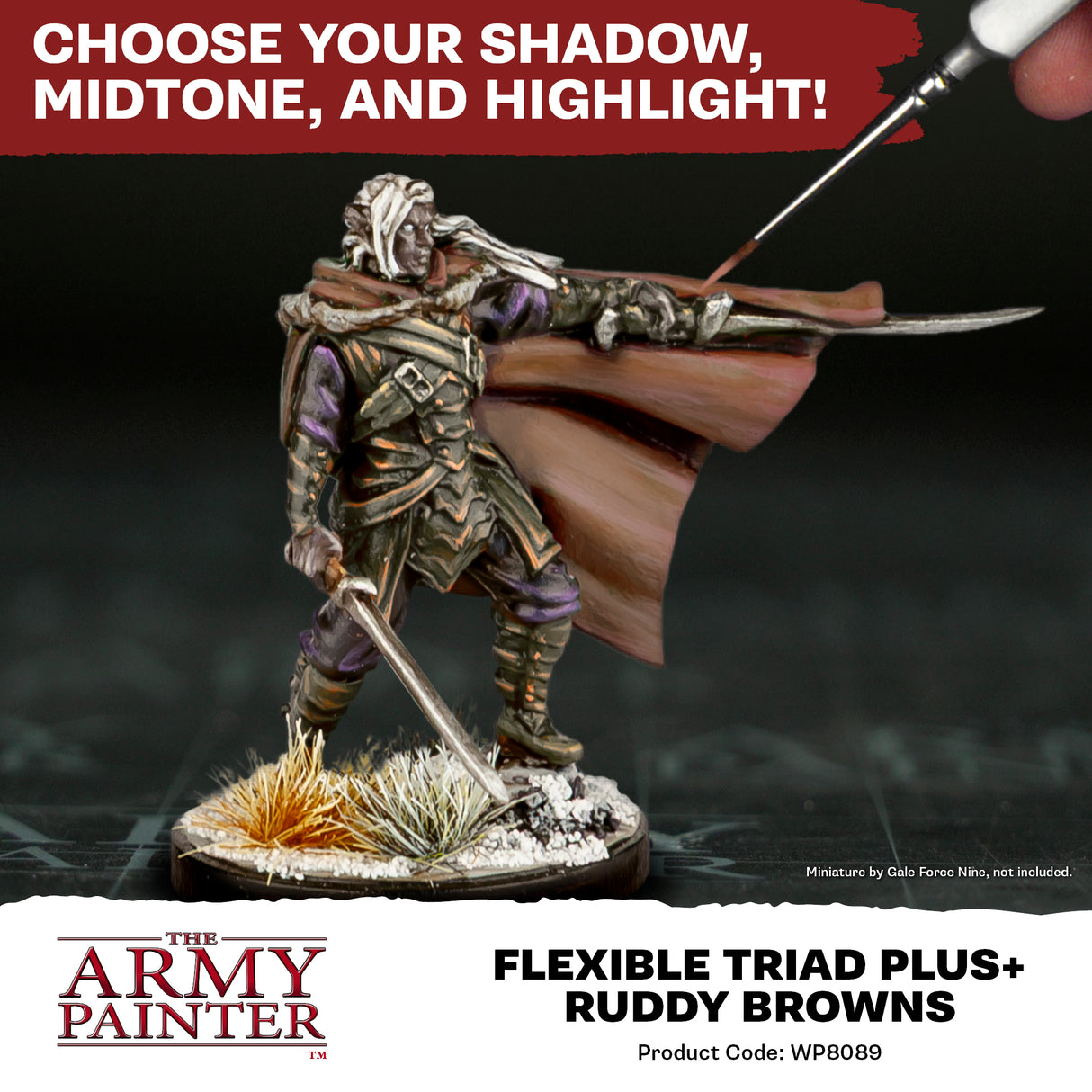 Army Painter: Flexible Triad PLUS+ Ruddy Browns - Paint Set