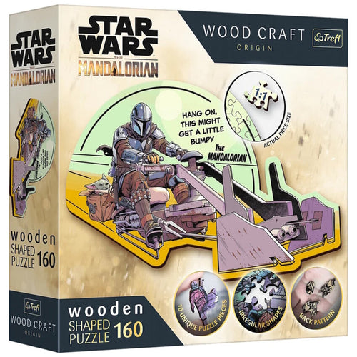 Trefl - Wooden Shaped Puzzle - The Mandalorian Reunite 160 (Puslespil)