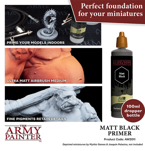 Army Painter: Air Primer - Matt Black 100ml