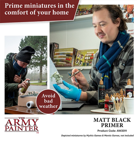 Army Painter: Air Primer - Matt Black 100ml