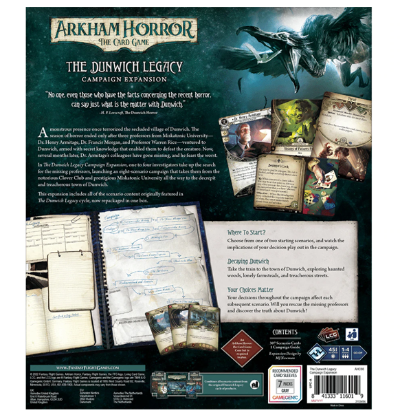 Arkham Horror: LCG - The Dunwich Legacy Campaign (Exp)