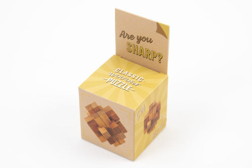 Are You Sharp? Classic Wooden Puzzle