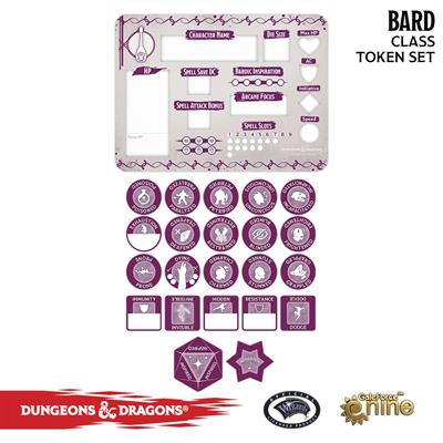 Dungeons & Dragons: 5th Ed. -Bard Token Set