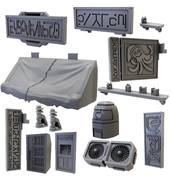 Terrain Crate: Battlezone Street Accessories