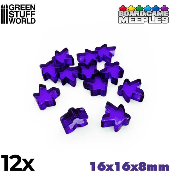 Green Stuff World: Board Game Meeples - Purple