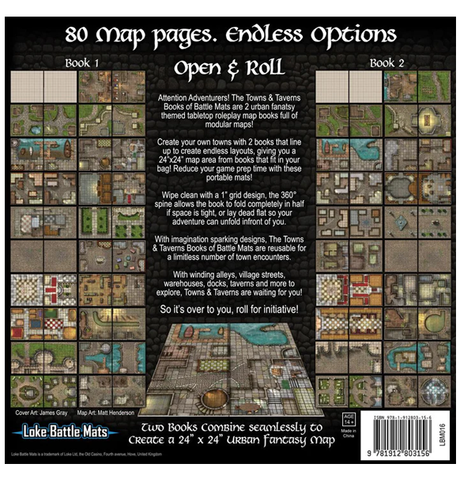 Towns & Taverns: Books of Battle Mats