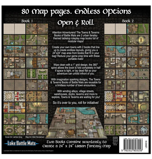 Towns & Taverns: Books of Battle Mats