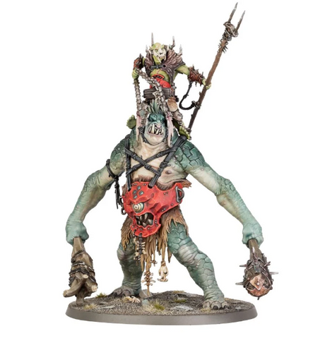 Age of Sigmar: Orruk Warclans - Breaka-boss on Mirebrute Troggoth