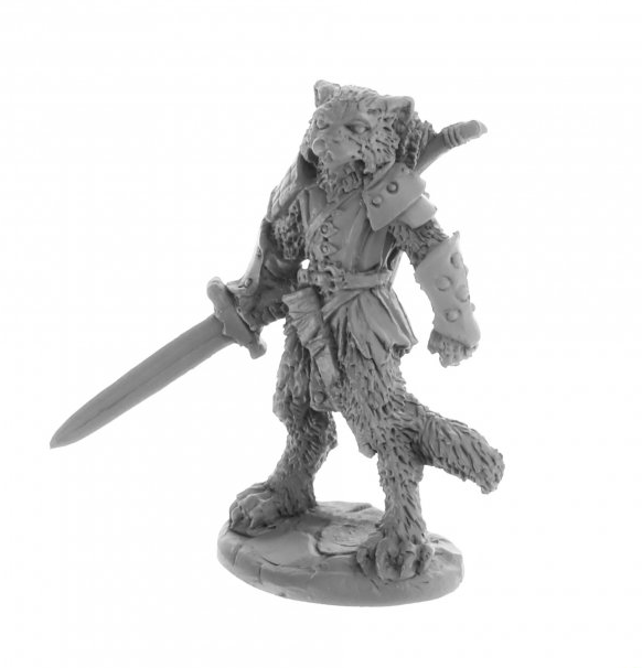 Reaper Bones: Mal - Catfolk Fighter