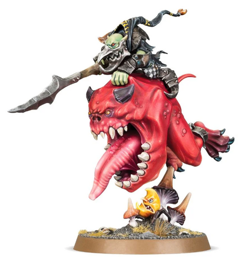 Age of Sigmar: Gloomspite Gitz - Loonboss on Giant Cave Squig