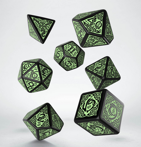 Celtic: Dice Set - Black & Green