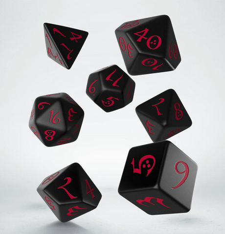 Classic RPG: Dice Set - Black & Red