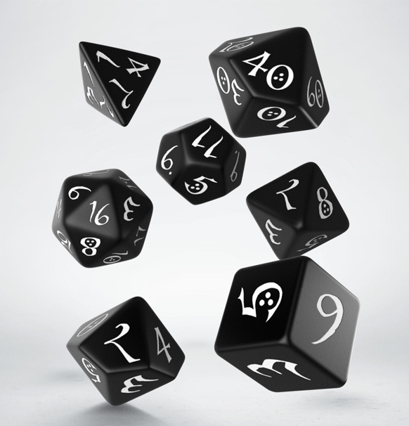 Classic RPG: Dice Set - Black & White