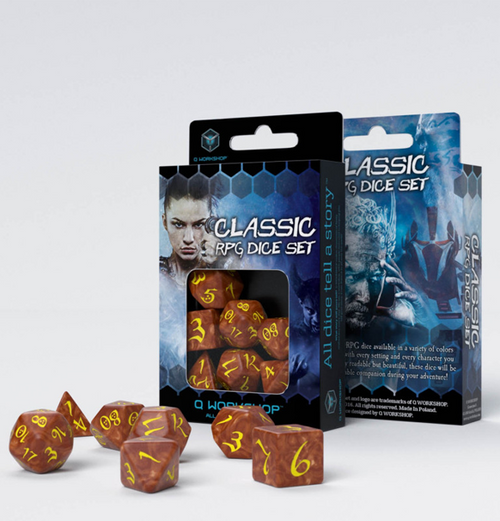 Classic RPG: Dice Set - Caramel & Yellow