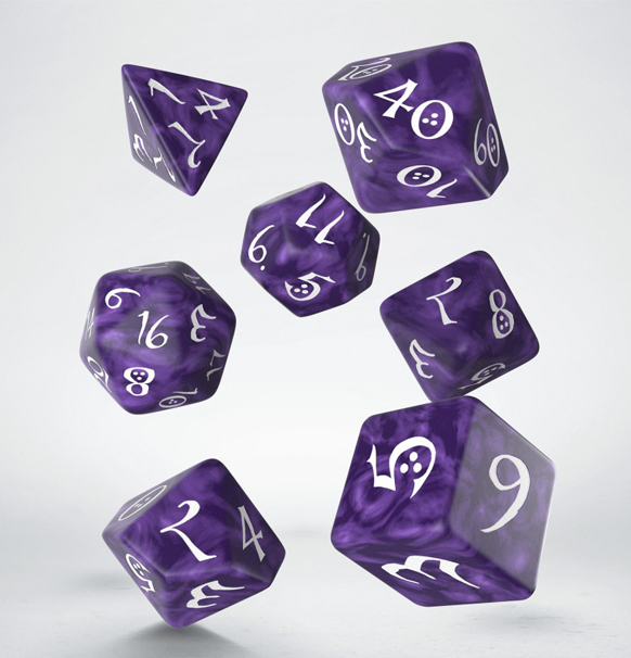 Classic RPG: Dice Set - Lavender & White