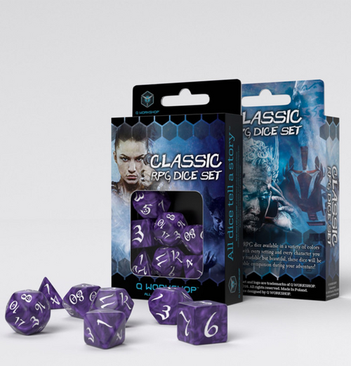 Classic RPG: Dice Set - Lavender & White