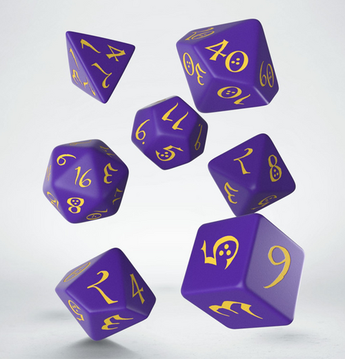 Classic RPG: Dice Set - Purple & Yellow